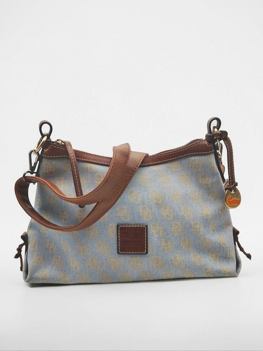 Dooney & Bourke Classic Monogram Denim Shoulder/ CrossboBag - Picture 1 of 17